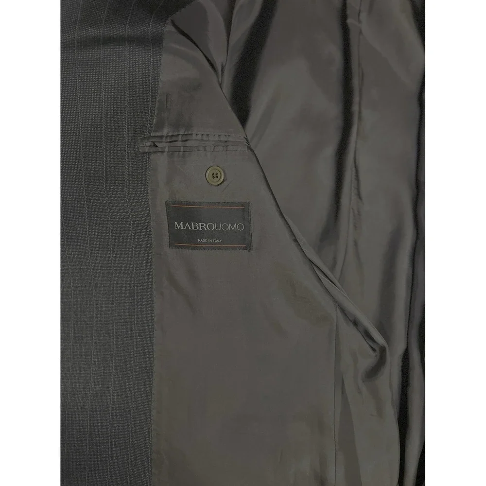 Ermenegildo Zegna Tessuto Wool Cashmere Pinstripe Blazer Tailored Mabro Italy 46